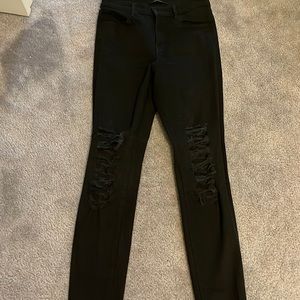 J. Brand  women’s ripped black jeans size 28